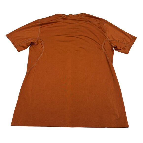 Nike Pro Combat Dri-Fit Men's Orange SS T-Shirt, size L - Picture 2 of 6